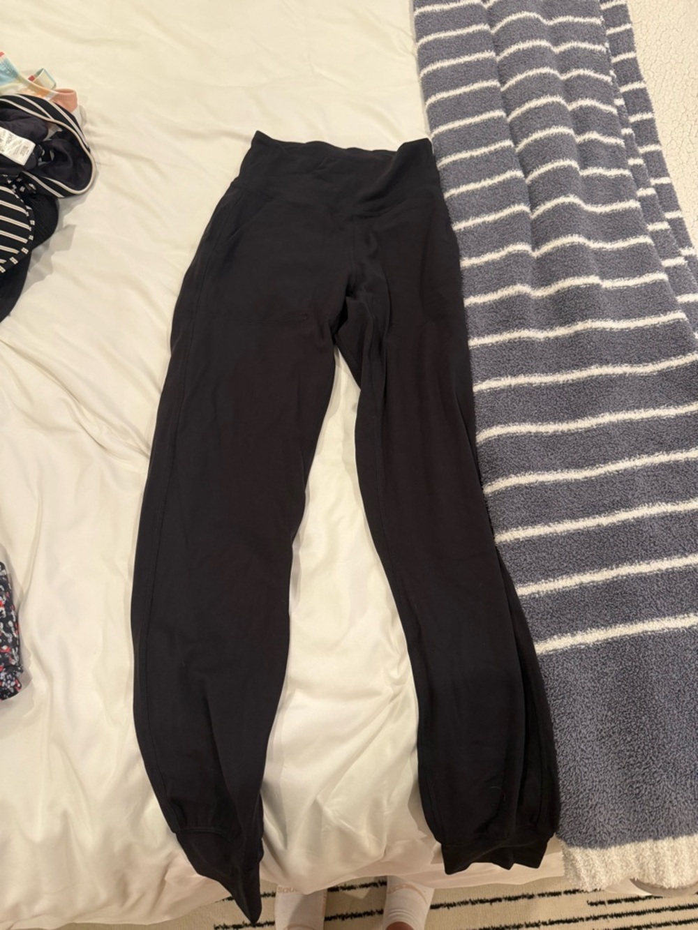 lululemon athletica Black Jogger Pants with Elastic Cuffs